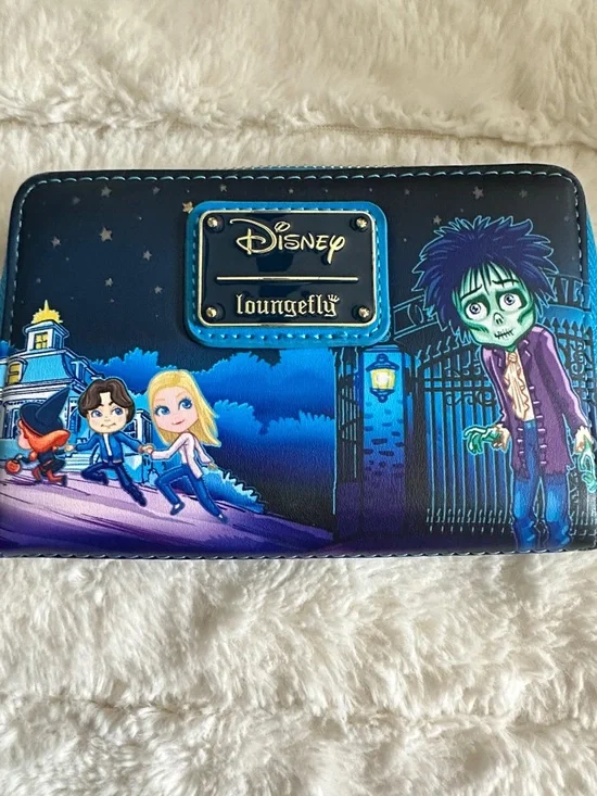 Loungefly hocus Pocus  Witch Zip Wallet - Blue Disney - Picture 3 of 7